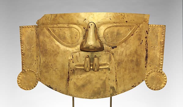 Funerary mask, by Lambayeque (Sicán) artist(s)