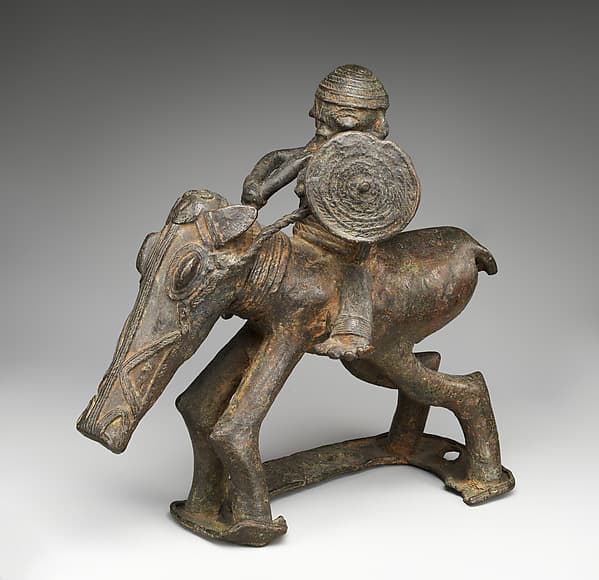 Equestrian figure, by Lower Niger Valley caster