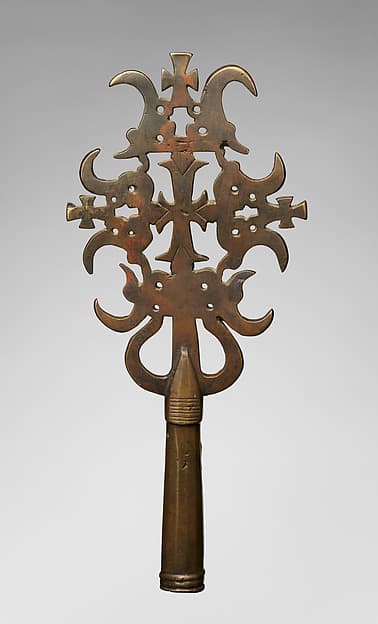 Mäsqälä qǝddase (liturgical cross), by Northern Highlands artist
