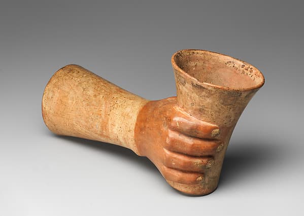 Hand with beaker, by Inca artist(s)