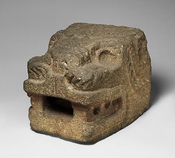 Feathered serpent head, by Teotihuacan artist(s)