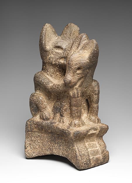 Palma with canines, by Classic Veracruz artist(s)