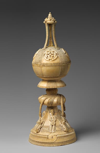 Lidded saltcellar, by Temne or Bullom artist(s)