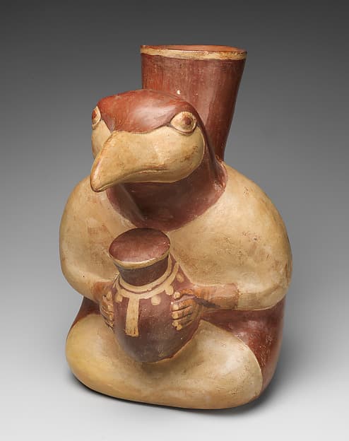 Bird jar, by Moche artist(s)
