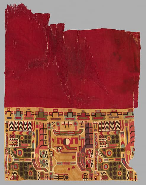 Tunic fragment, by Wari artist