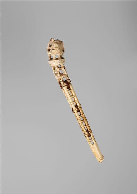 Tahiri (handle for a fly whisk), by Mā'ohi artist
