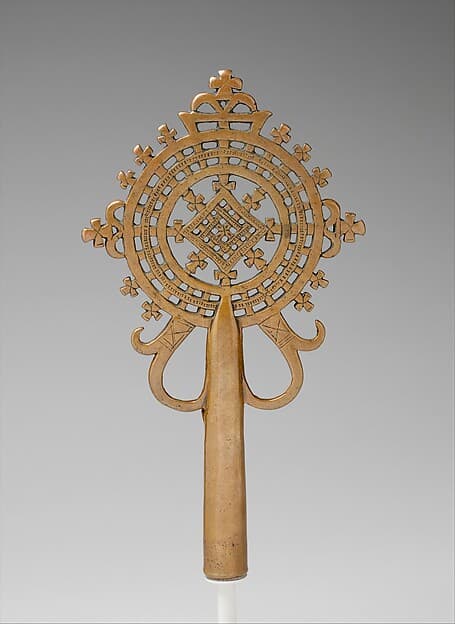 Mäsqälä qǝddase (liturgical cross), by Northern Highlands artist