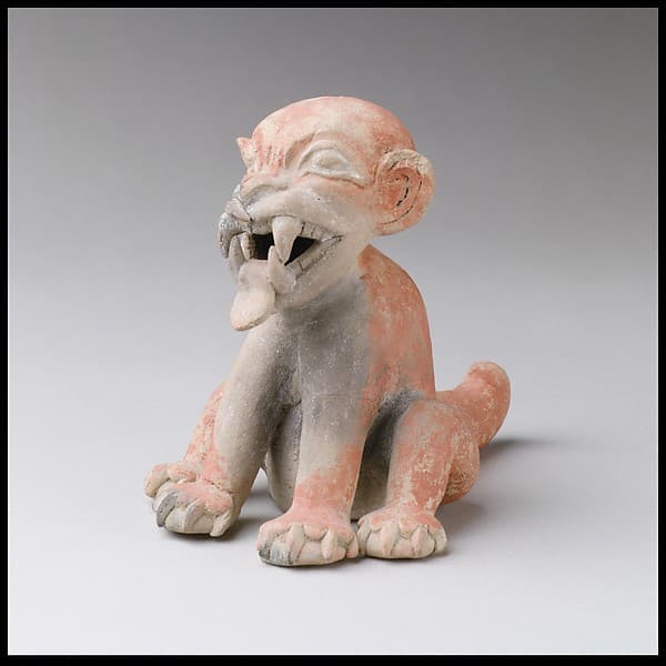 Seated feline, by Tolita-Tumaco artist(s)