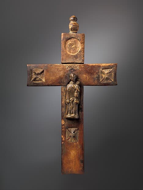 Crucifix with Saint Anthony of Padua, by Kongo artist