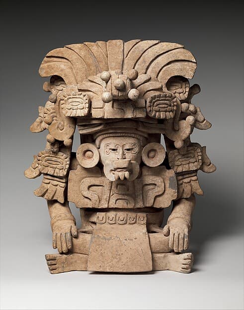 Effigy urn, by Zapotec (Be'ena'a) artist(s)