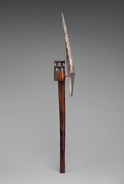 Ceremonial axe with headrest, by Tsonga or Shona artist