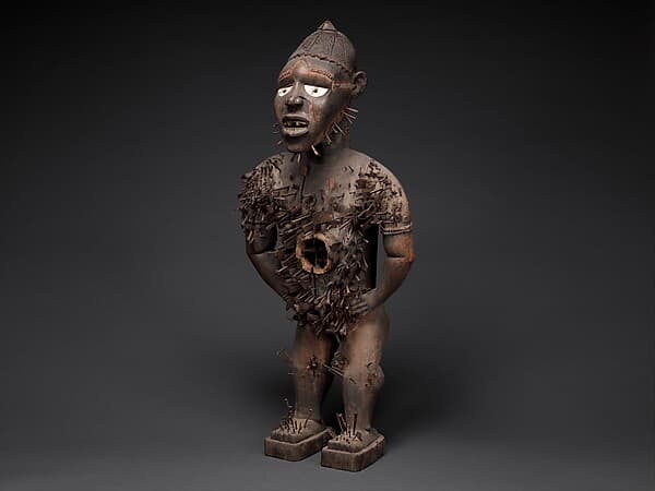 Mangaaka Power Figure (Nkisi N’Kondi), by Yombe-Kongo artist and nganga (ritual specialist)