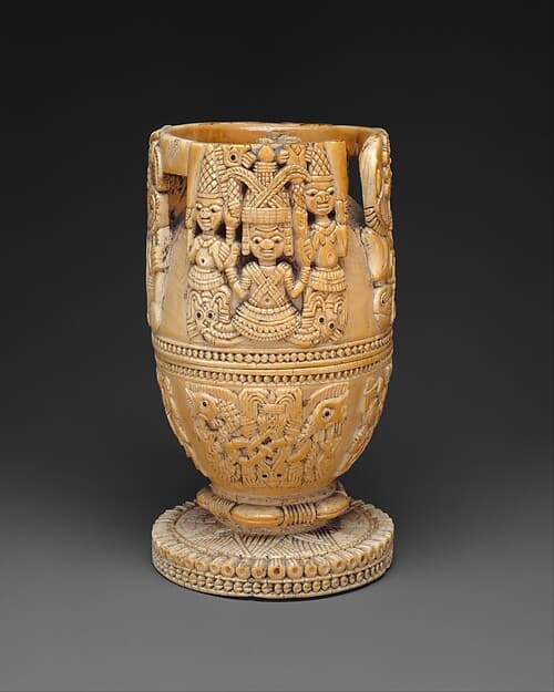 Lidded Vessel, by Yoruba artist