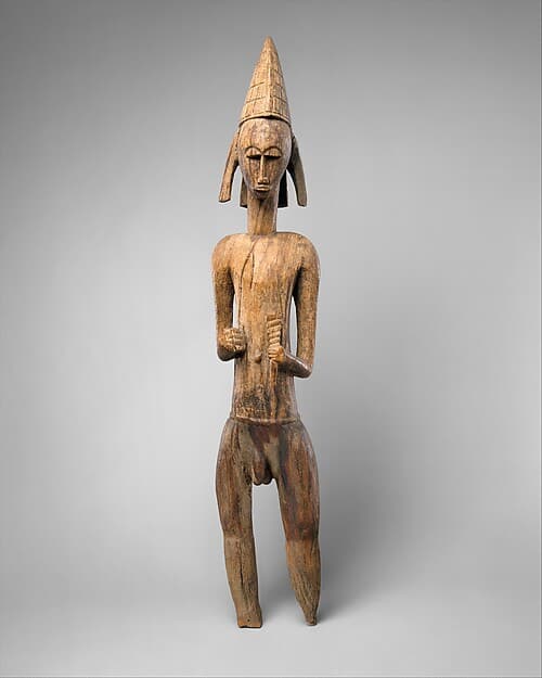 Jomogoni male figure, by Bamana numu (blacksmith)