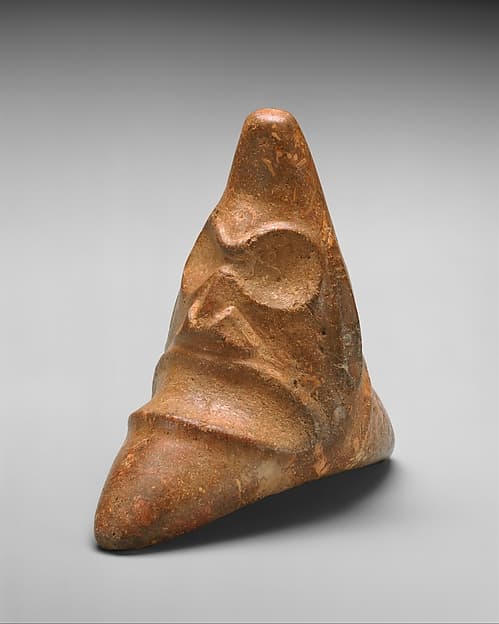 Three-cornered stone, by Taíno artist(s)