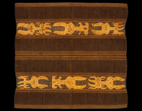 Tapis, ceremonial skirt with squid pattern (cumi-cumi) iconography