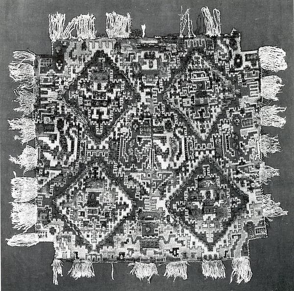 Woven Panel or Rug with Fringes