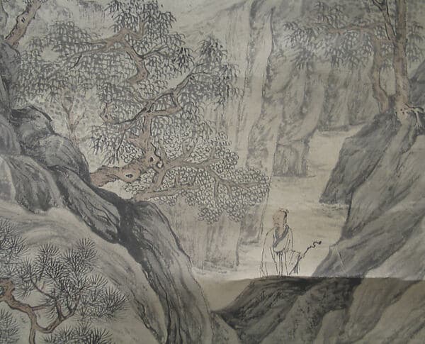 Scholar Admiring Autumn Scenery, by Unidentified artist