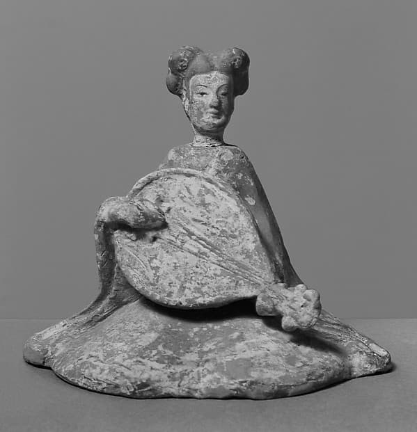 Female musician with lute