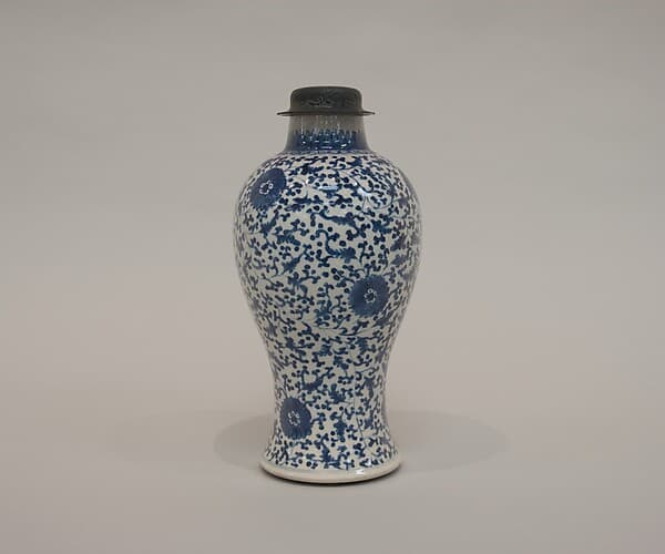 Vase with floral scrolls