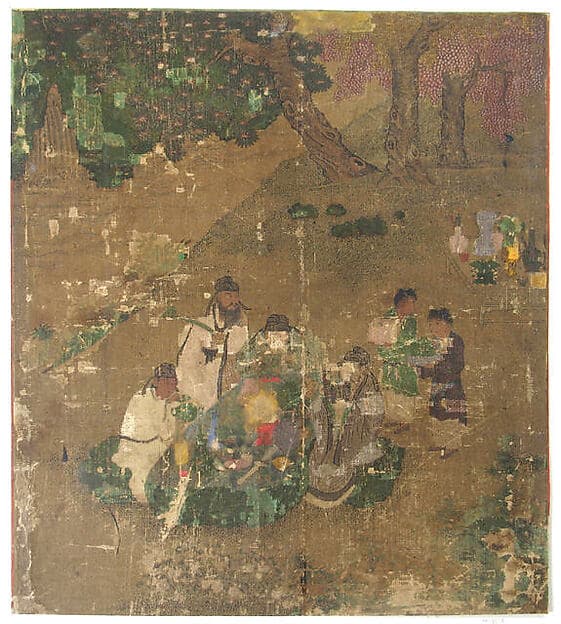 Examining Antiques at Literati Gathering, by Wang Li Mu