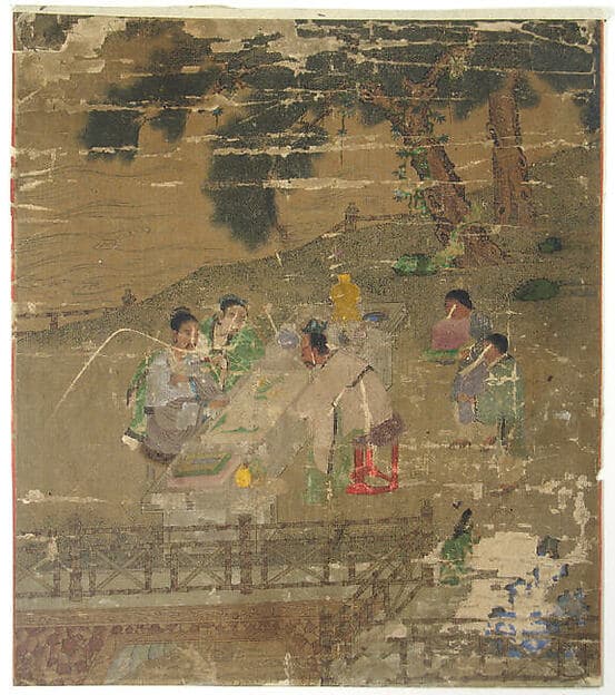 Examining Antiques at Literati Gathering, by Wang Li Mu