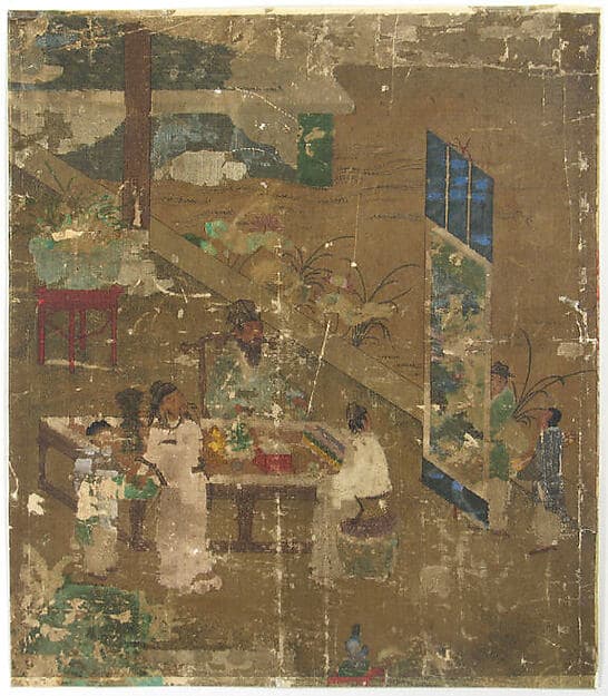 Examining Antiques at Literati Gathering, by Wang Li Mu