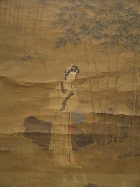 Lady in a Bamboo Grove after Qiu Ying, by Shen Shuo