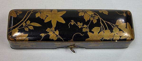 Small Letter Box (Ko-fubako) with Decoration of Clematis Vine