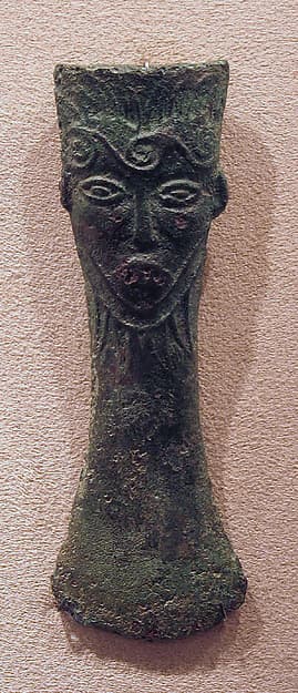 Ax Head with Bearded Face
