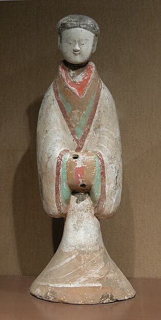 Standing lady attendant