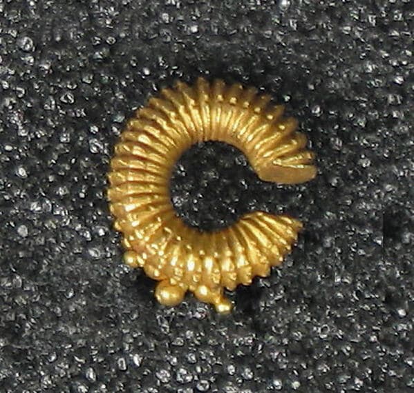 Cast Earring with Granulation