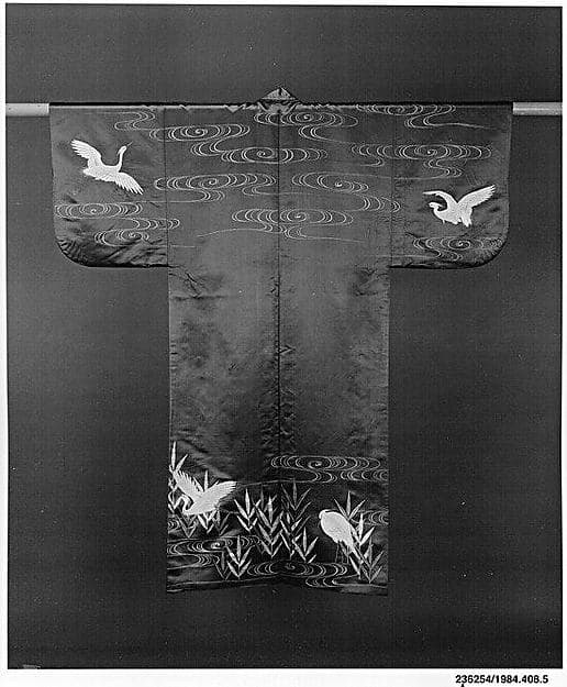 Noh Costume (Nuihaku) with Egrets