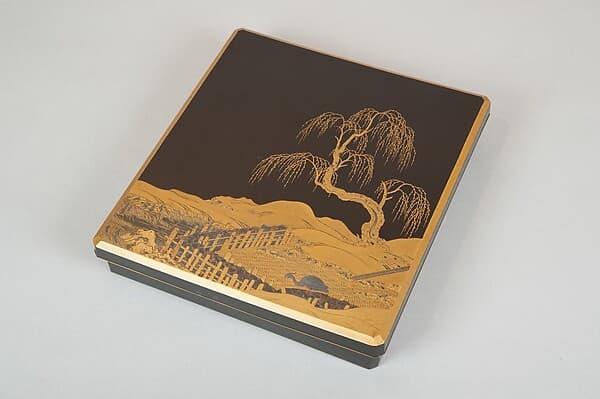 Writing Box (Suzuribako) with Landscape Design