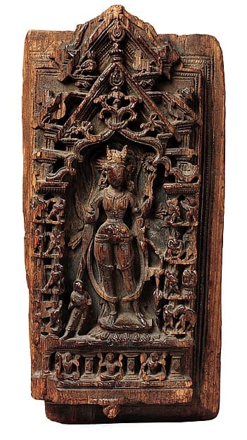 Shrine Relief Fragment Depicting Ashtamahabhaya Tara, the Buddhist Savioress