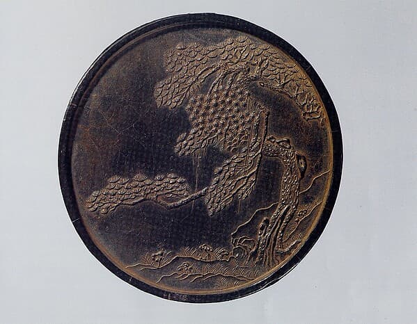 Ink Tablet with Thousand-Year Fungus Motif, by Cheng Junfang