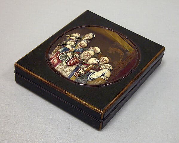 Writing Box with Design of Seven Sages of the Bamboo Grove