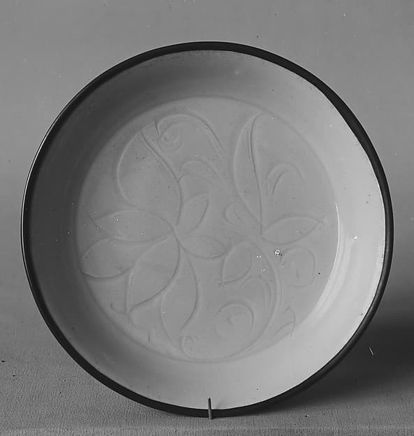 Dish with floral spray