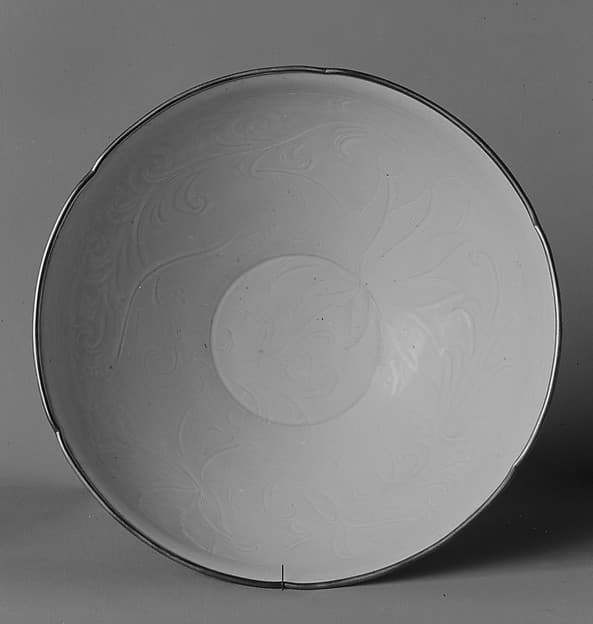 Bowl with floral sprays