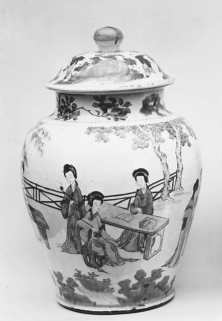 Jar with Cover (one of a pair)