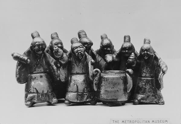 Group of Sennin Standing Around a Camp Kettle