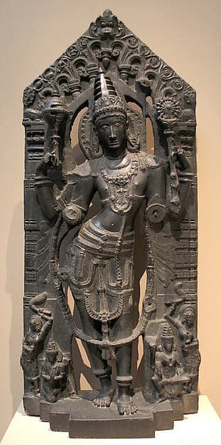 Vishnu Accompanied by Garuda and Lakshmi