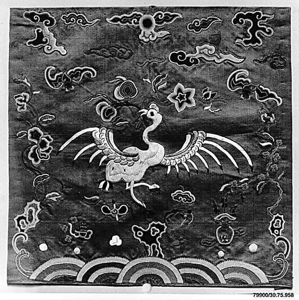 Rank Badge with Manchurian Crane