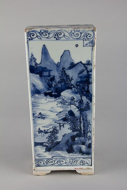 Table screen with immortals and landscape