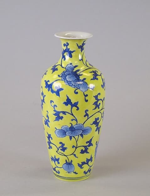 Vase with floral scrolls