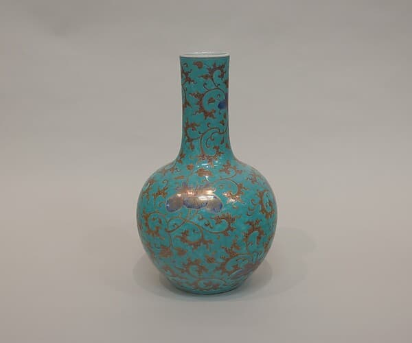 Vase with floral scrolls