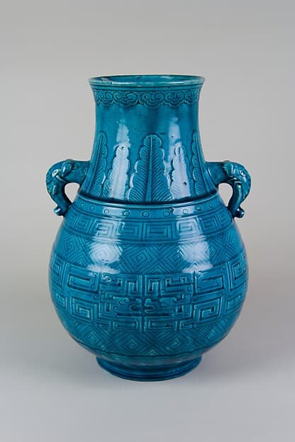 Vase with archaistic design