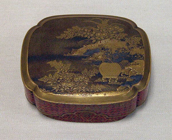 Incense Box with Autumn Grasses and Insect Cage