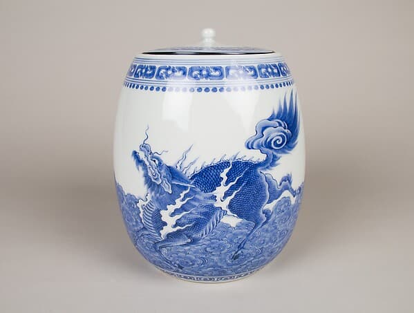Freshwater Jar with Kirin (Mythical Chimera)