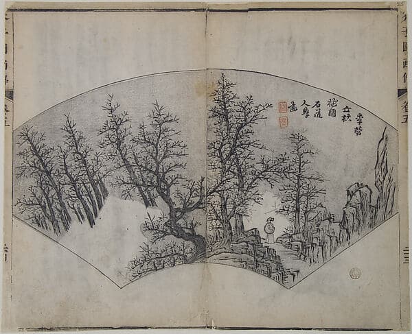 Page from the Mustard Seed Garden Manual of Painting, by Wang Gai